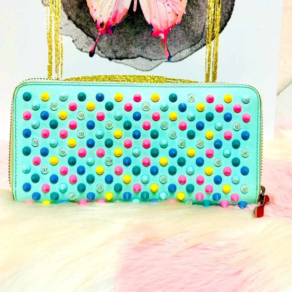 Christian Louboutin Panettone Source Multi Spike Long Wallet